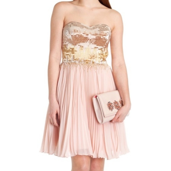 Ted Baker Pink beaded dress - Picture 2 of 8